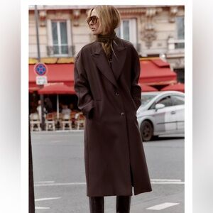 Zara Dark Brown Trench Coat